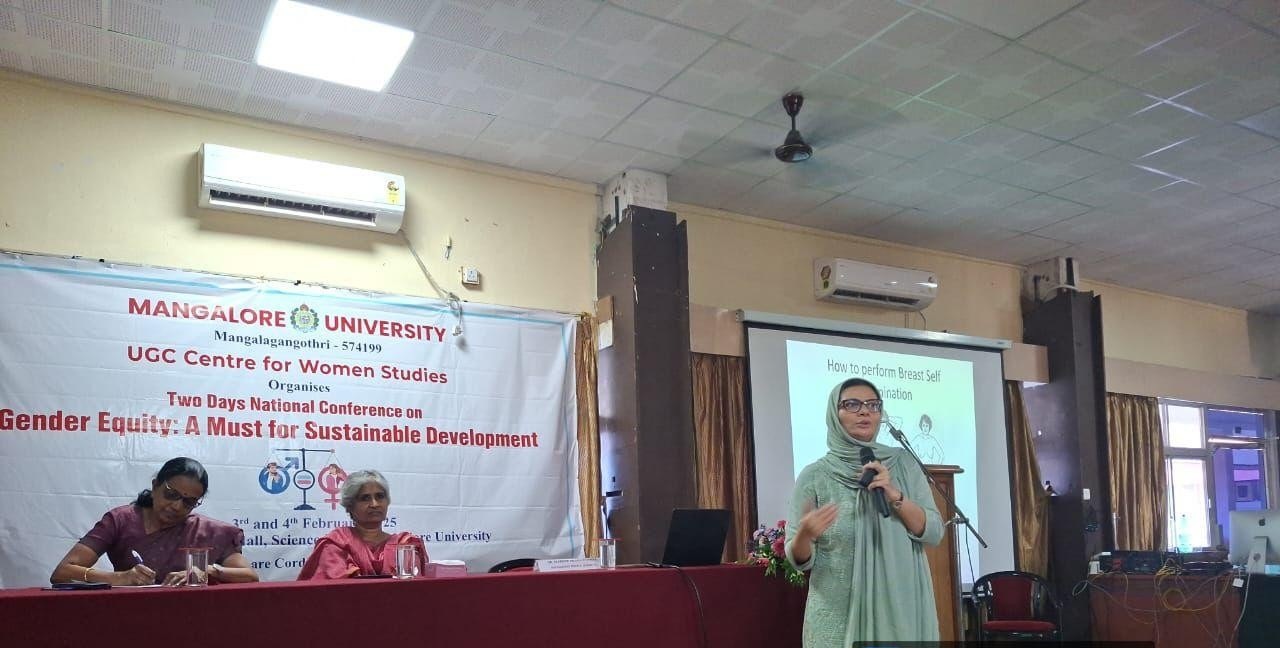 Dr. Mariam Anjum — Gender Equity Conference — Mangalore University